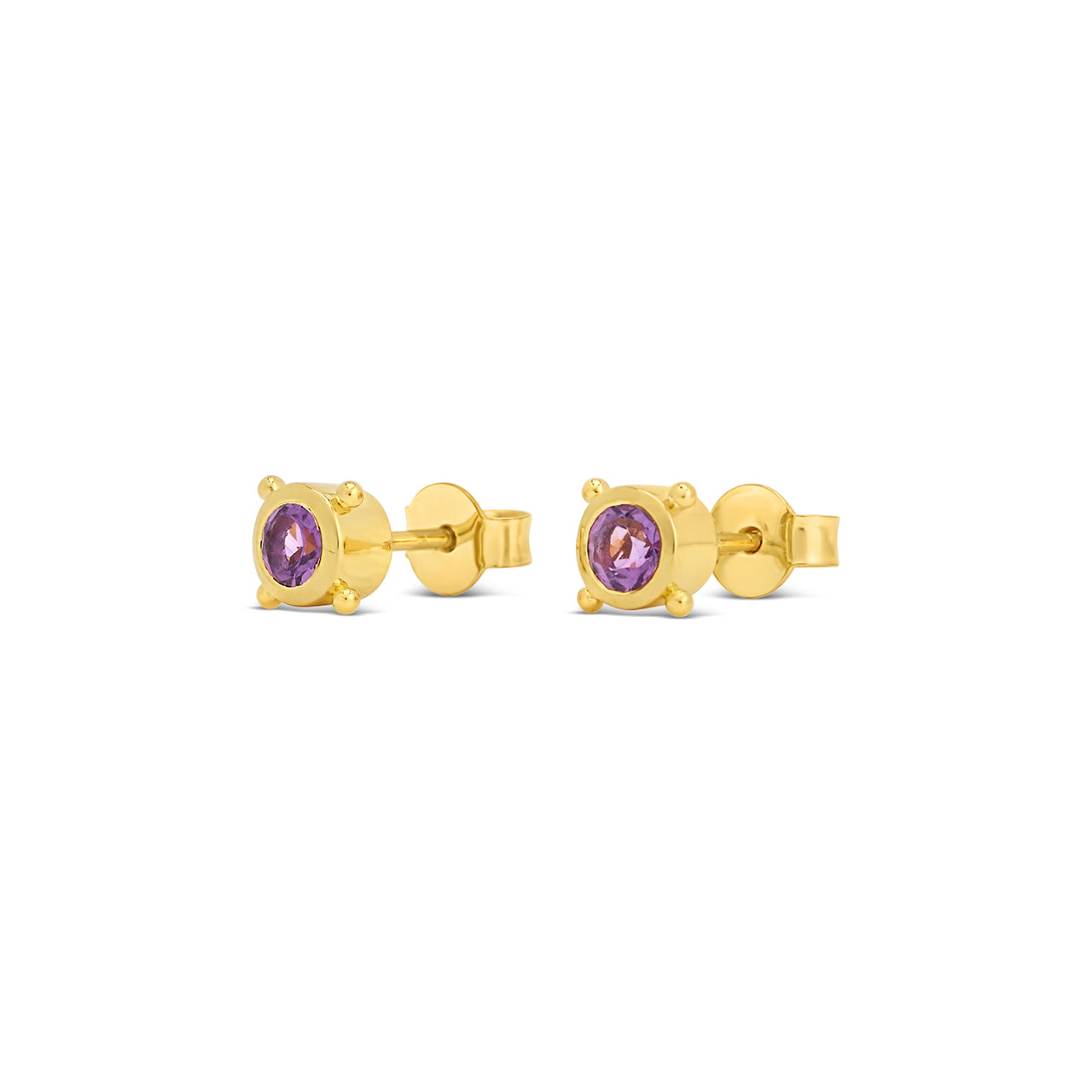 Stellar Gem Studs Gold Vermeil