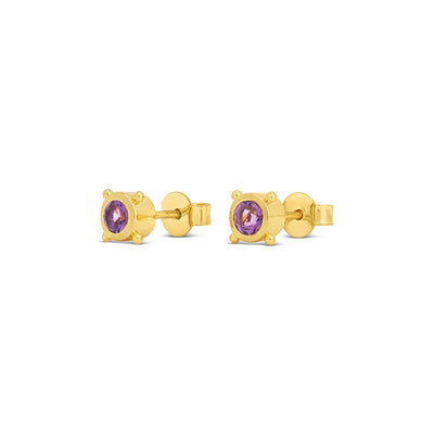 Stellar Gem Studs Gold Vermeil