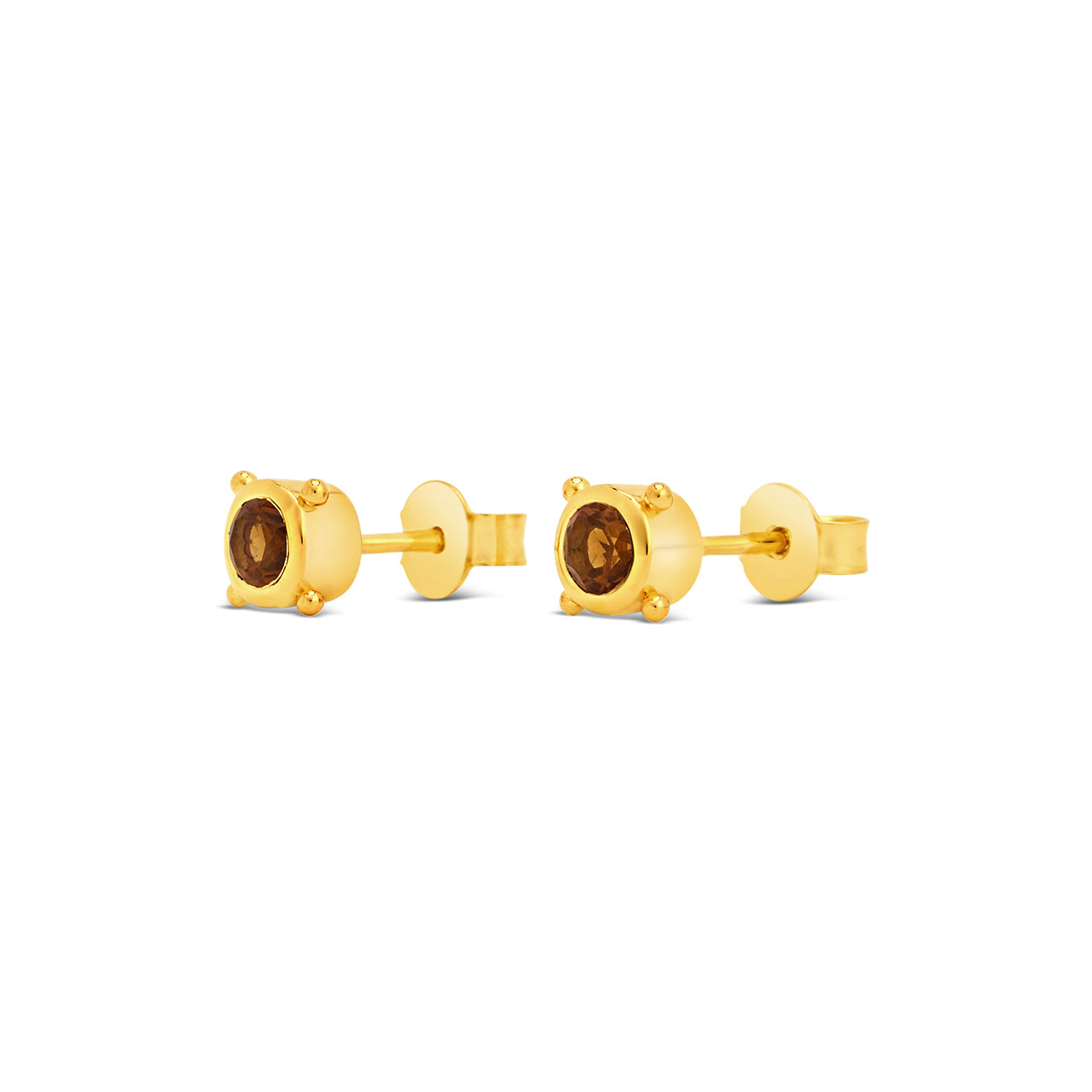 Stellar Gem Studs Gold Vermeil