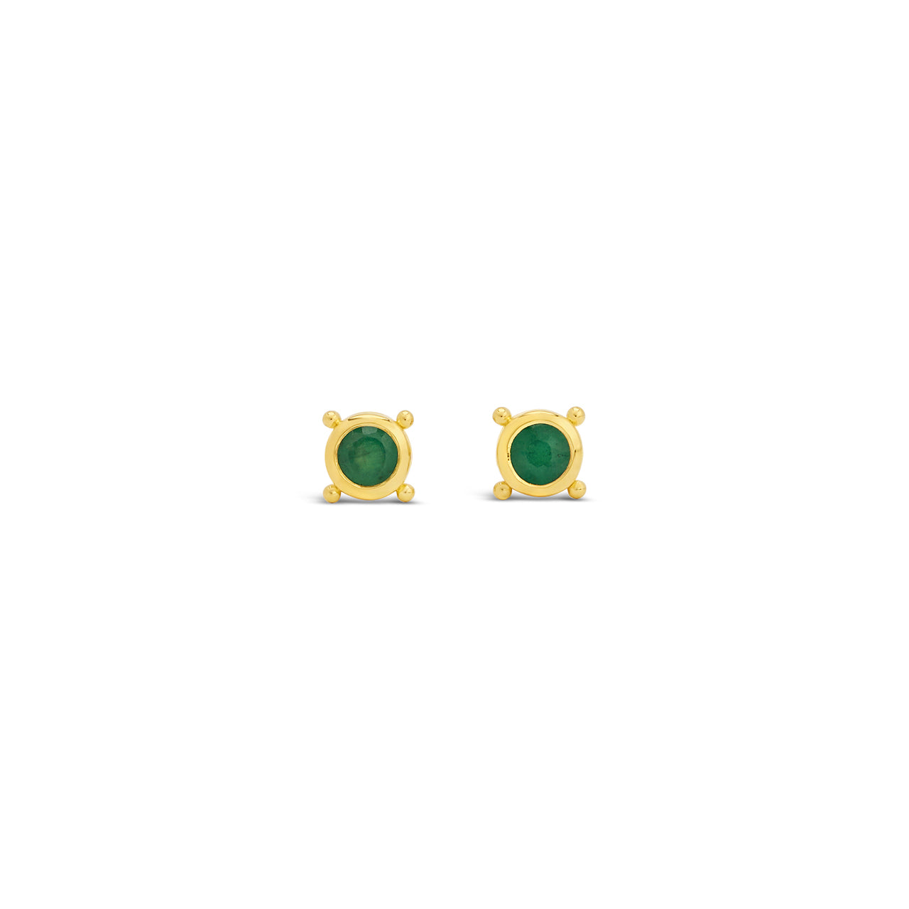 Stellar Gem Studs Gold Vermeil