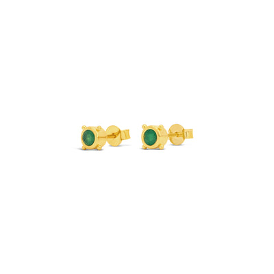 Stellar Gem Studs Gold Vermeil