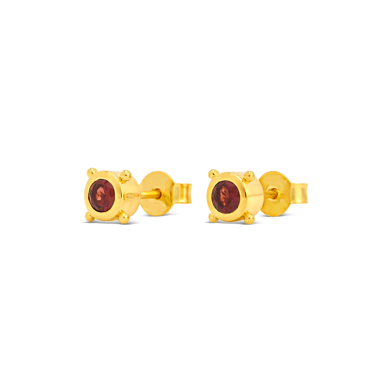 Stellar Gem Studs Gold Vermeil