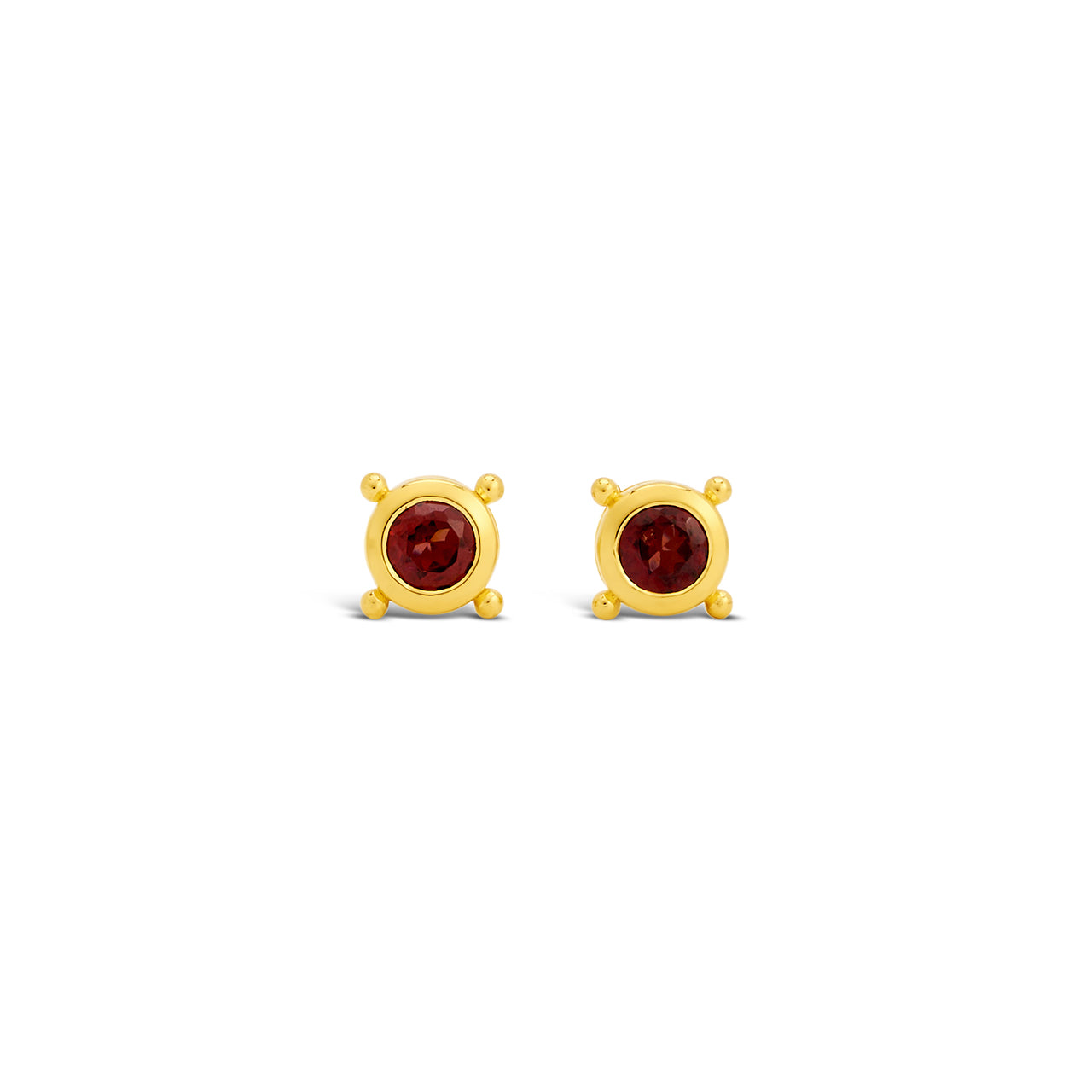 Stellar Gem Studs Gold Vermeil