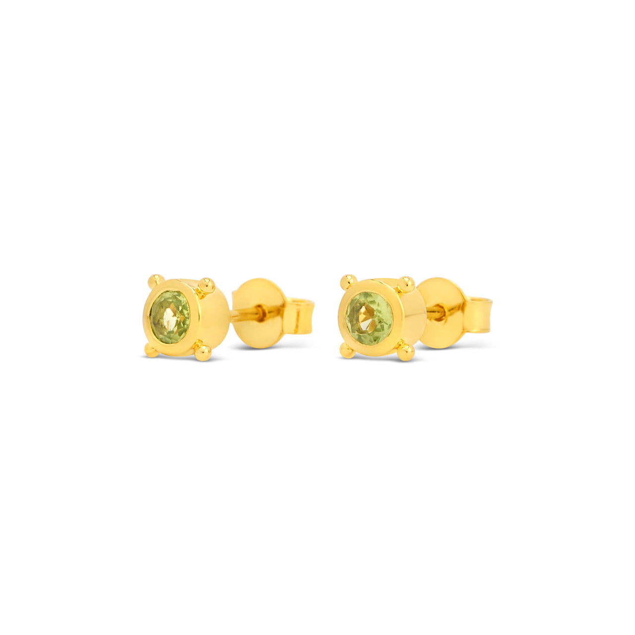 Stellar Gem Studs Gold Vermeil