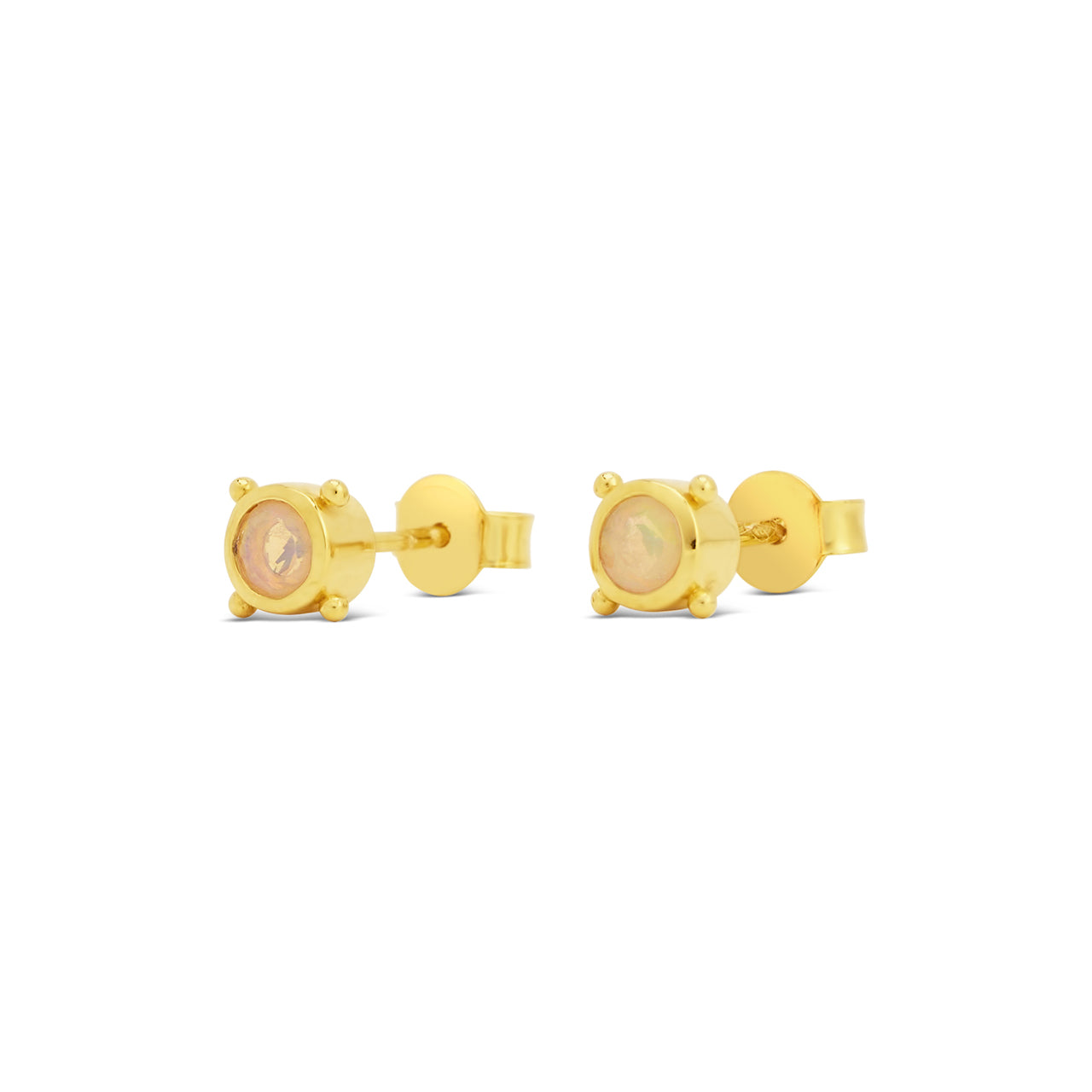 Stellar Gem Studs Gold Vermeil