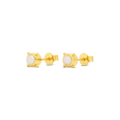 Stellar Gem Studs Gold Vermeil