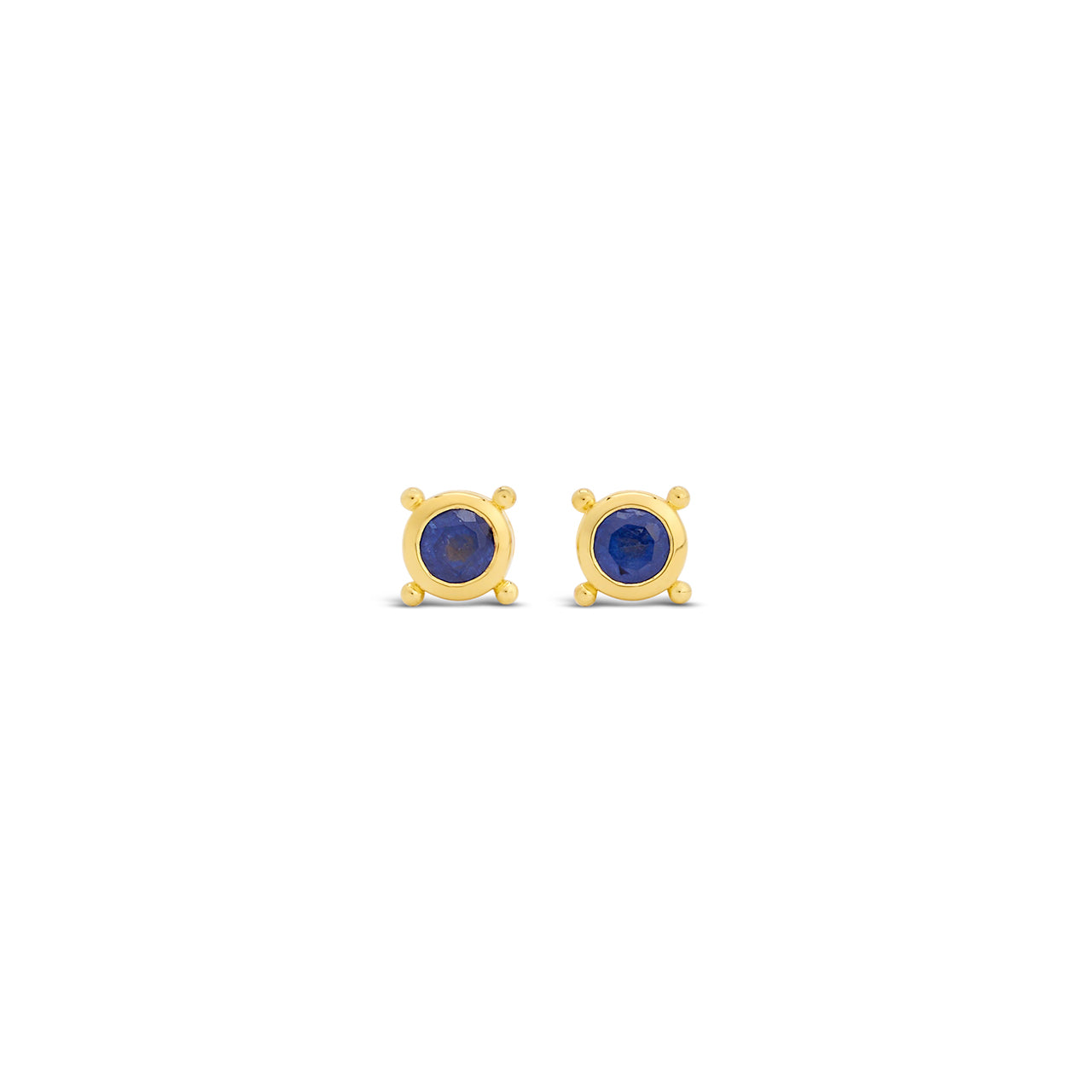 Stellar Gem Studs Gold Vermeil