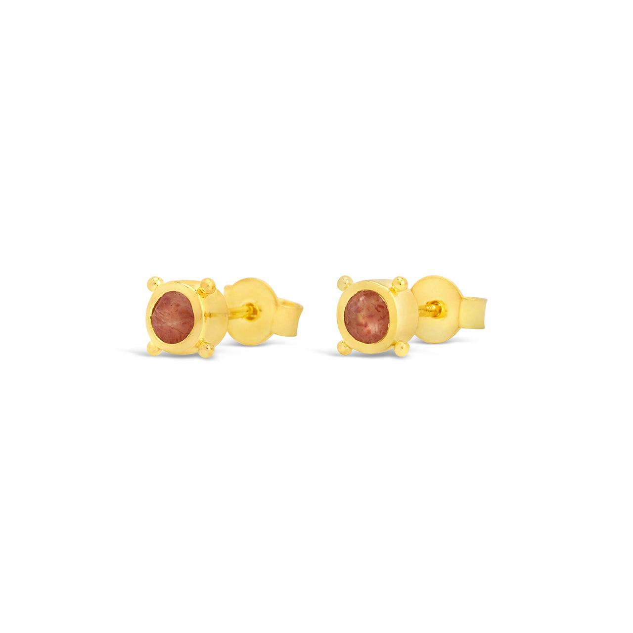 Stellar Gem Studs Gold Vermeil