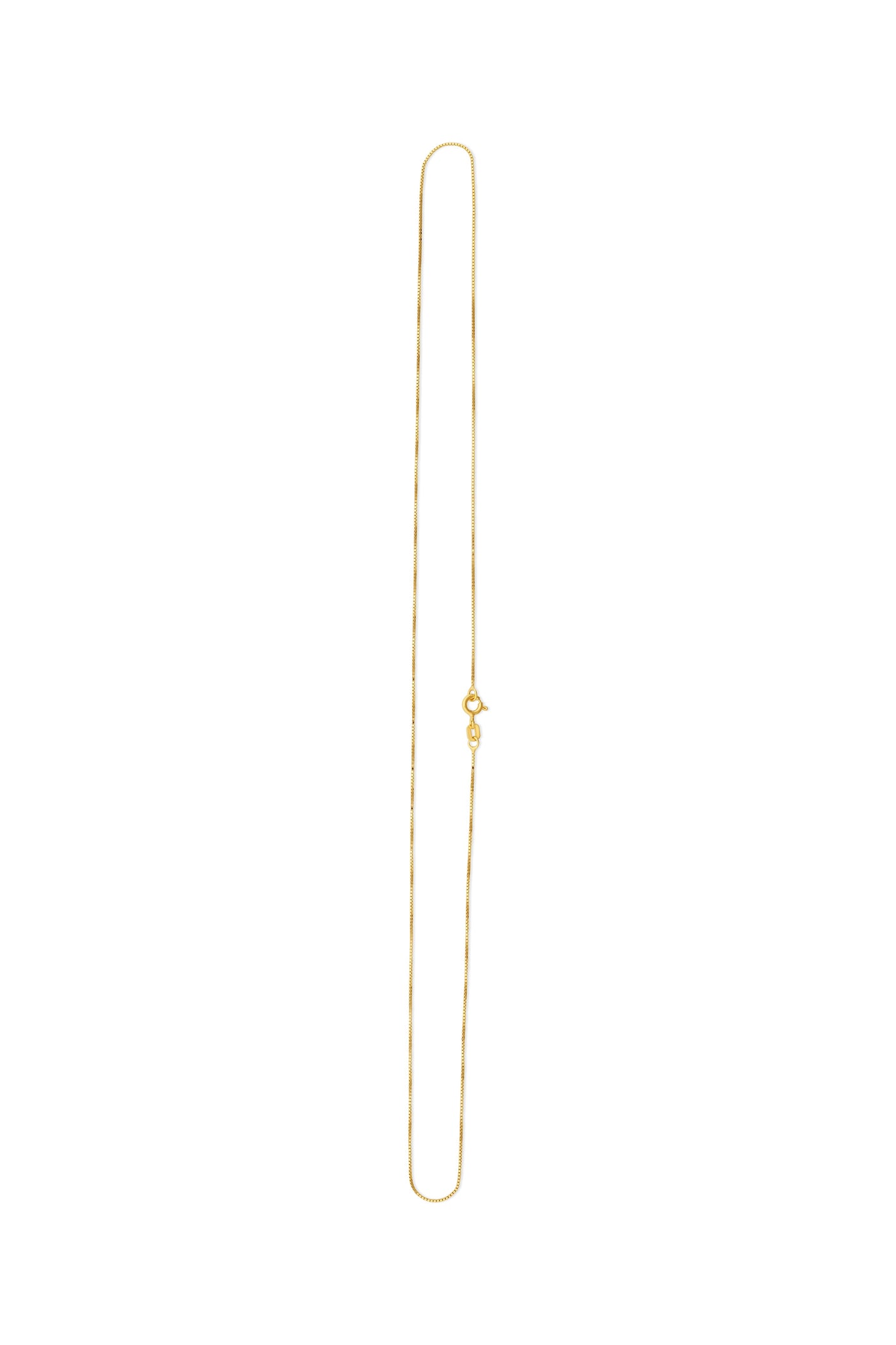 Thin Box Chain Gold Vermeil