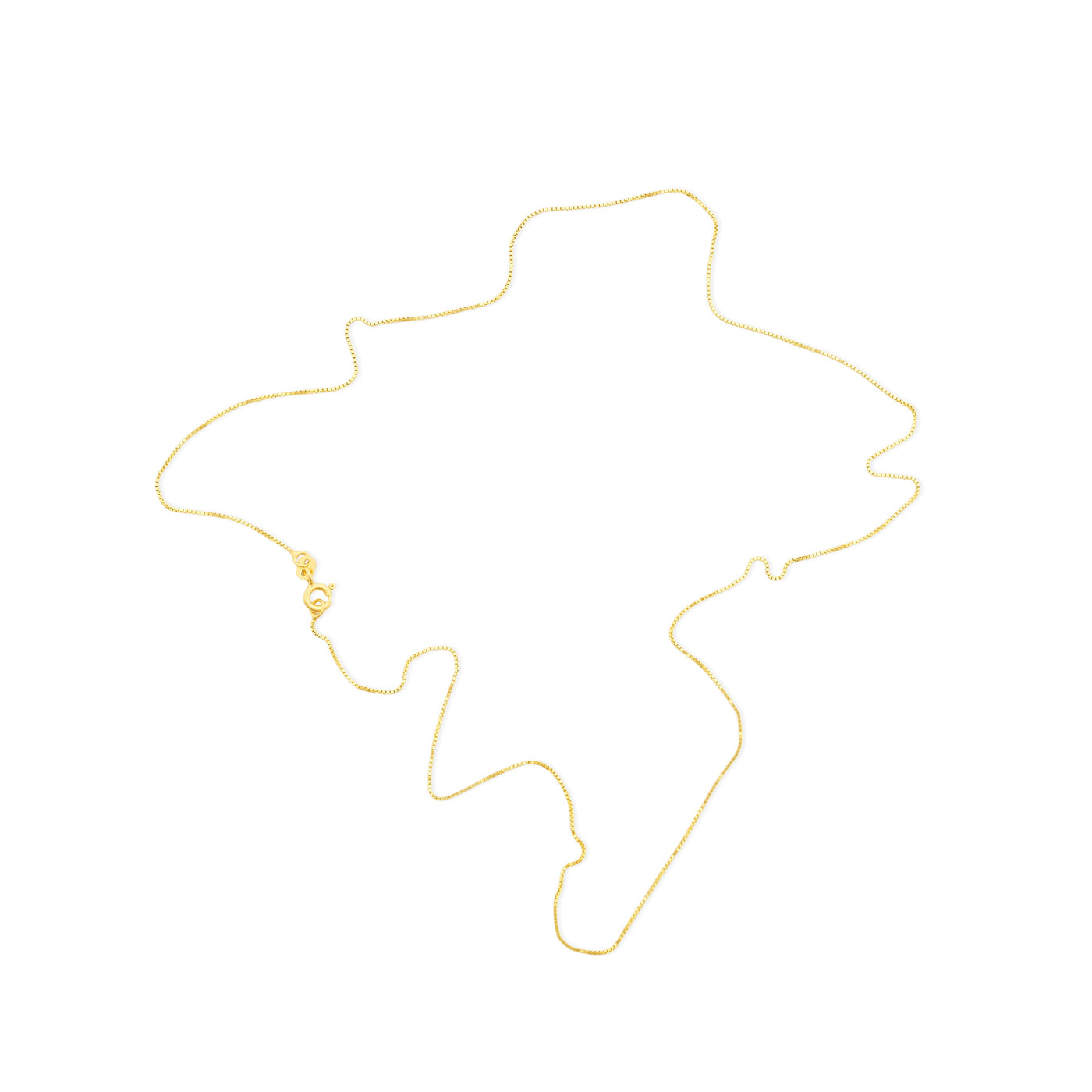 Thin Box Chain Gold Vermeil