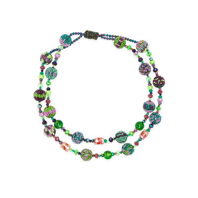 Guatemalan Beaded Carnival Queen Necklace