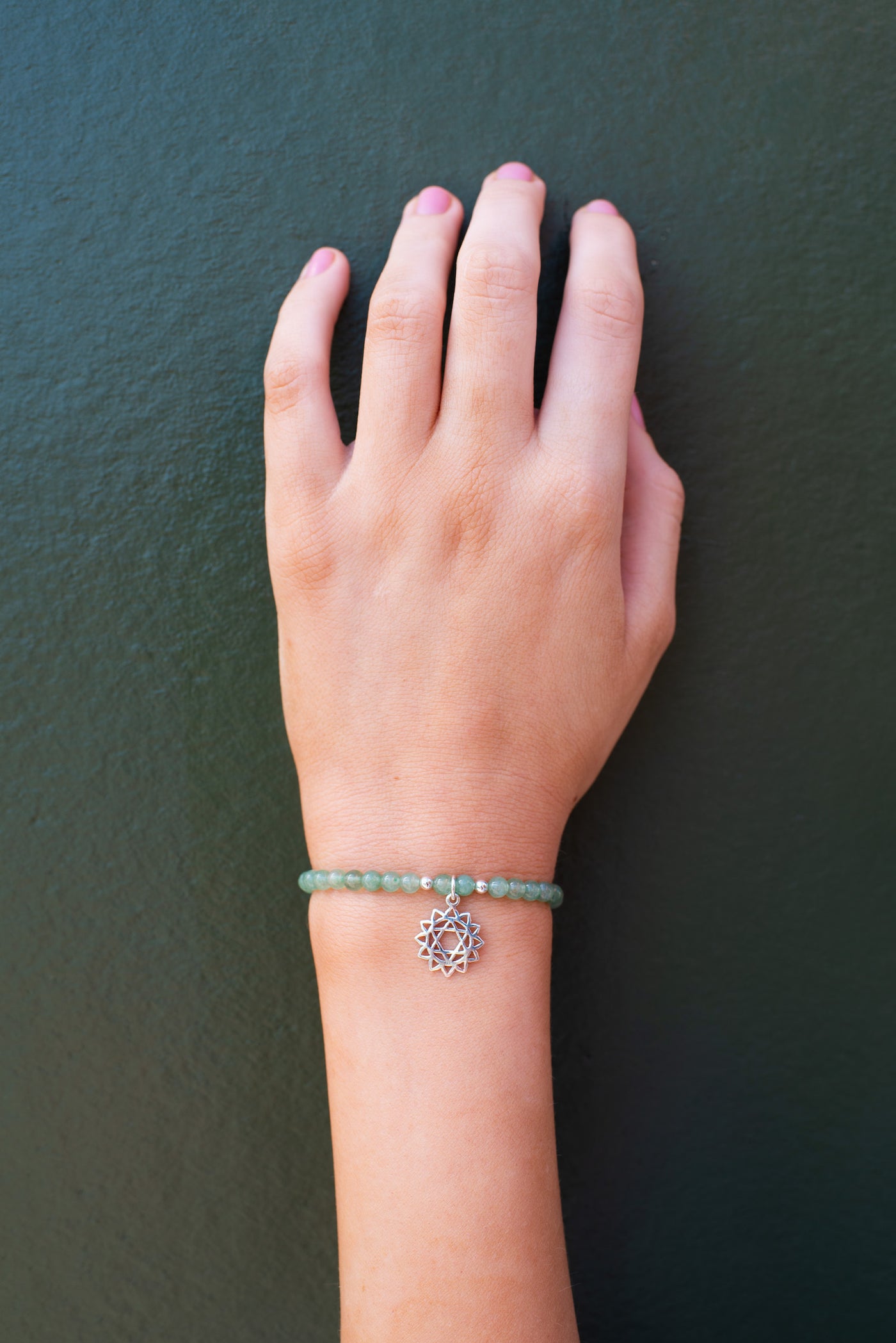 Heart Chakra Green Aventurine Signature Stretch Bracelet