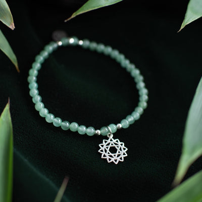 Heart Chakra Green Aventurine Signature Stretch Bracelet