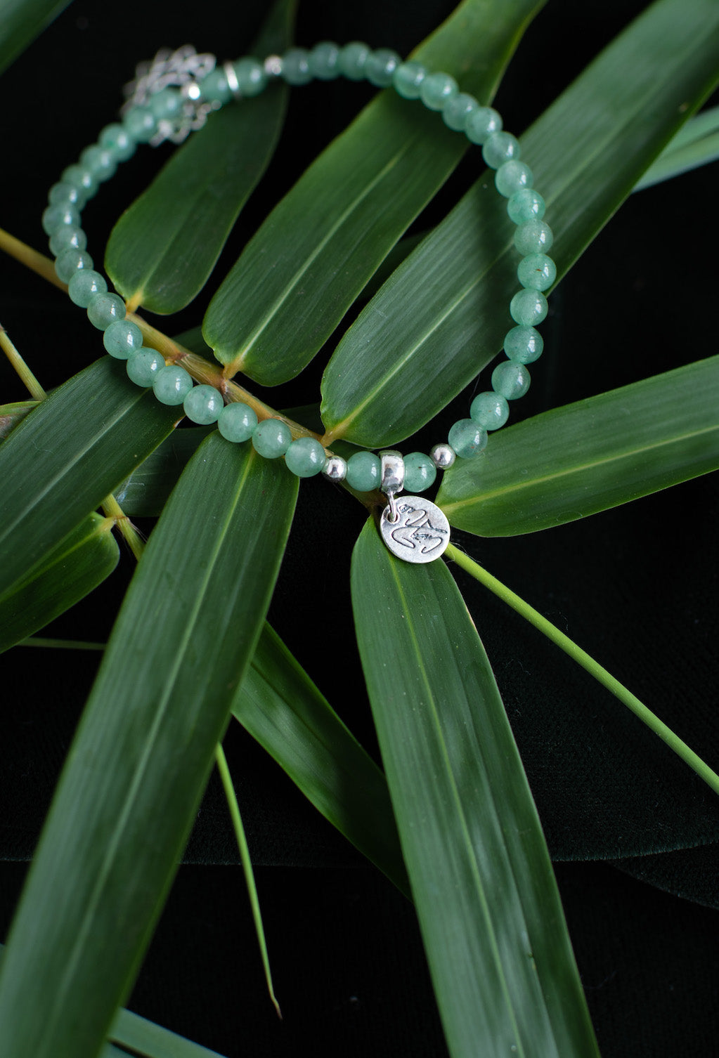 Heart Chakra Green Aventurine Signature Stretch Bracelet