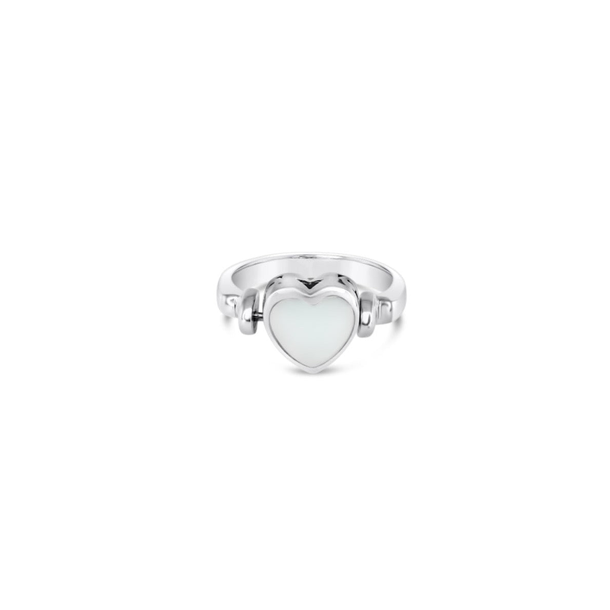 Heart of Deaux Mother of Pearl Flip Ring