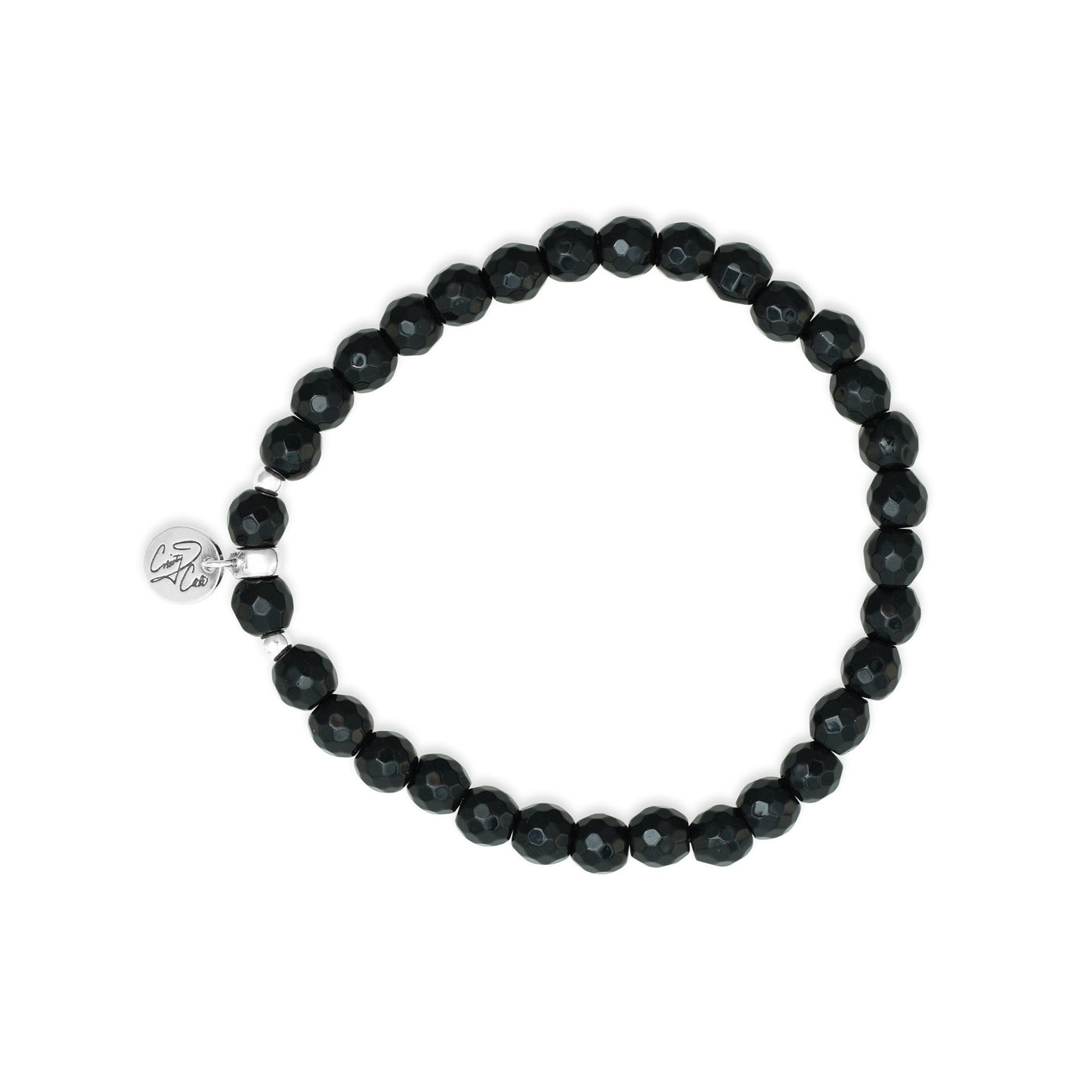 Inner Strength Onyx Stretch Signature Bracelet