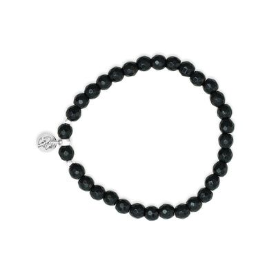 Inner Strength Onyx Stretch Signature Bracelet