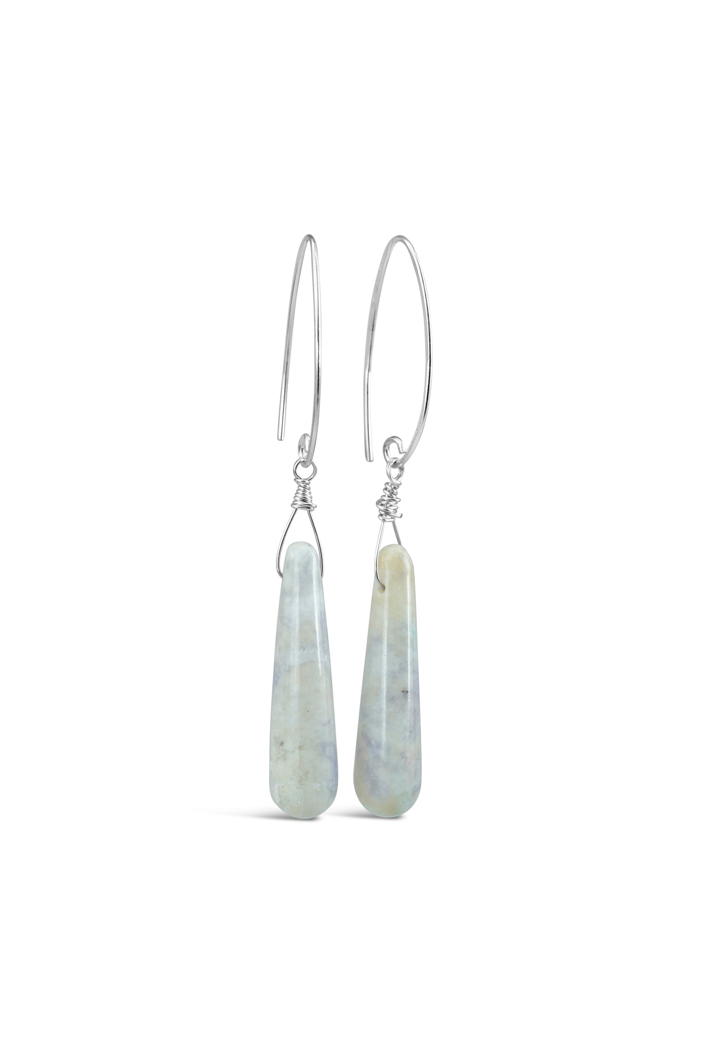 Mayan Jade Short Droplet Earrings