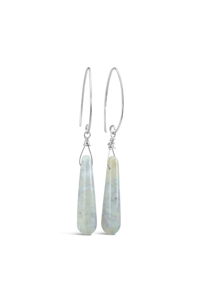 Mayan Jade Short Droplet Earrings