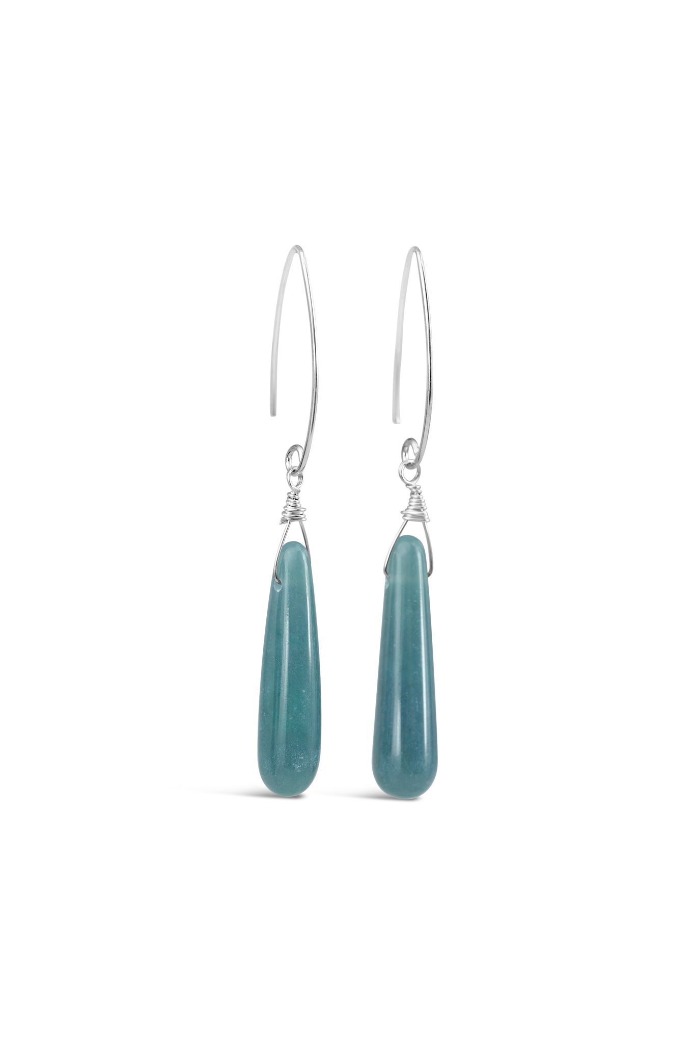 Mayan Jade Short Droplet Earrings