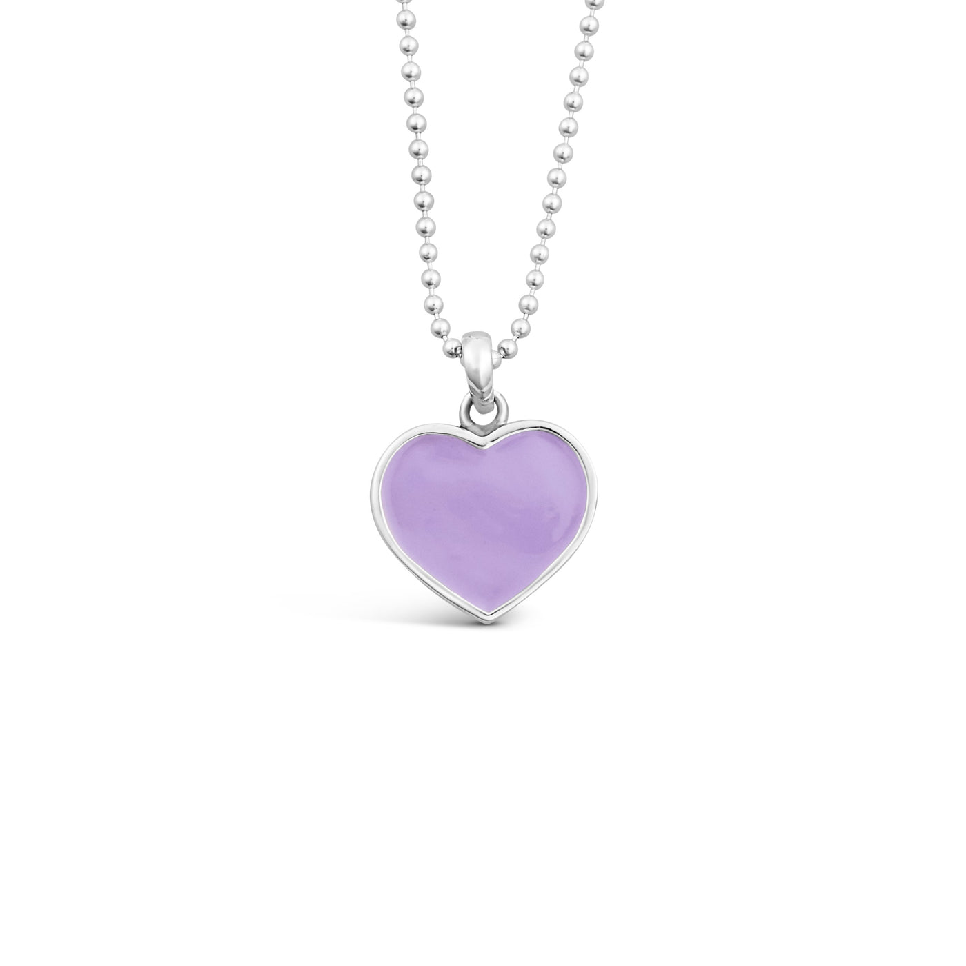 I Am Beloved Lavender Heart Pendant - Small
