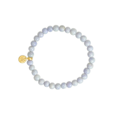 Lilac Lavender Mayan Jade Signature Stretch Bracelet