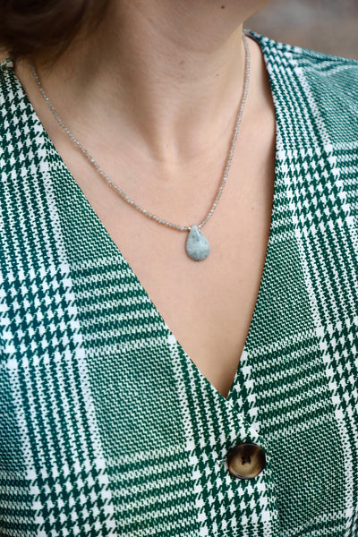 Luminous Labradorite & Mayan Jade Signature Necklace