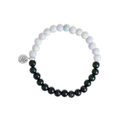 Lunar Eclipse Mayan Jade Signature Stretch Bracelet