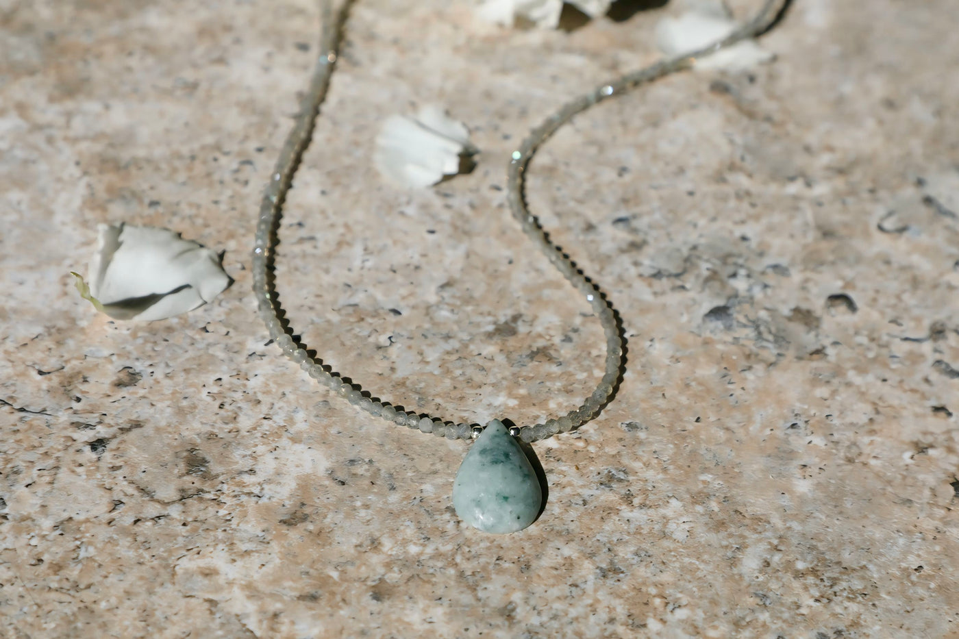 Magic Moonstone & Mayan Jade Signature Necklace
