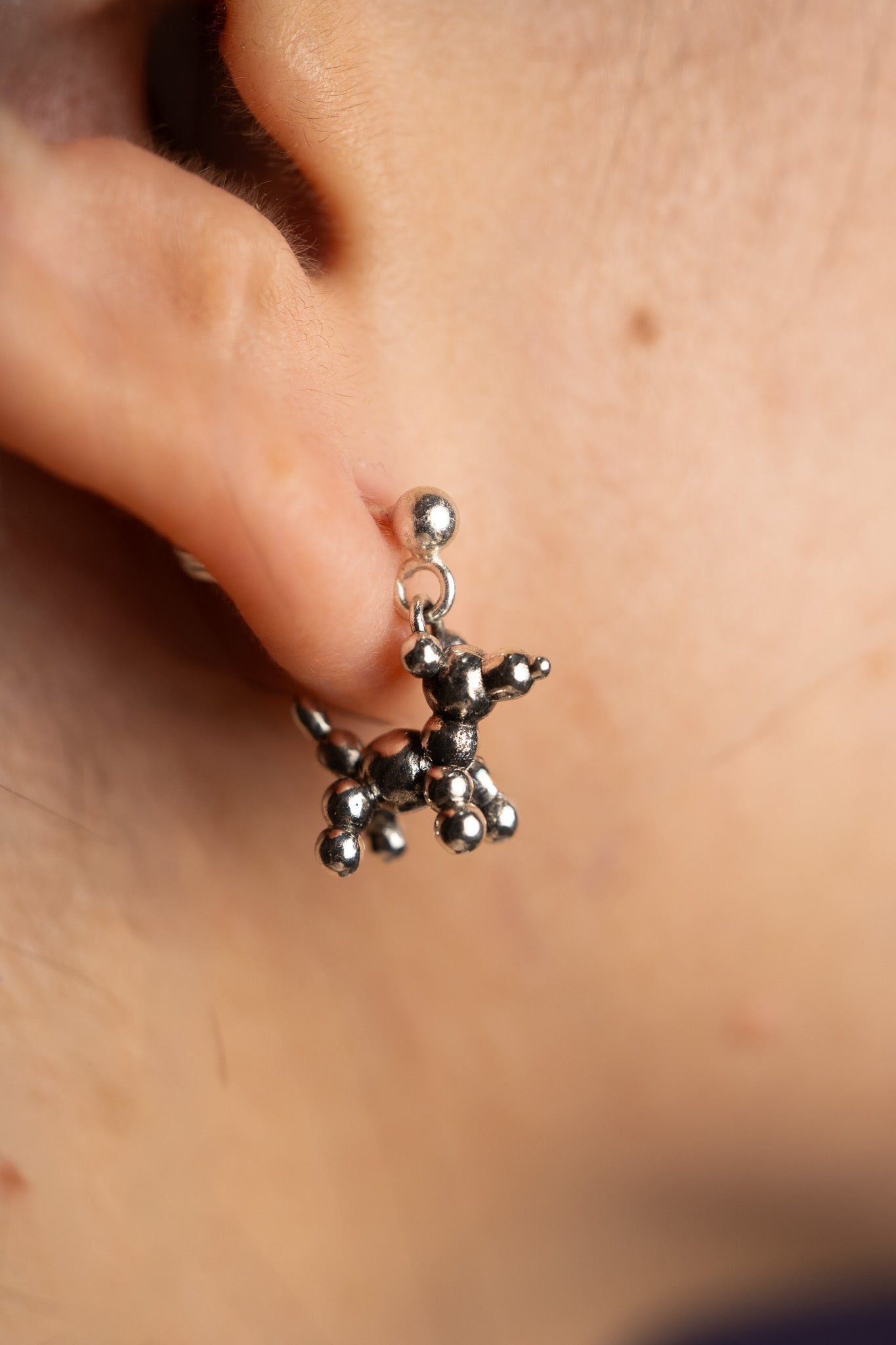 Mardi Gras Bead Dog Earrings PREORDER