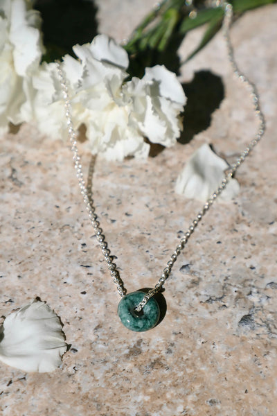 Mayan Torus Jaguar Jade Signature Necklace