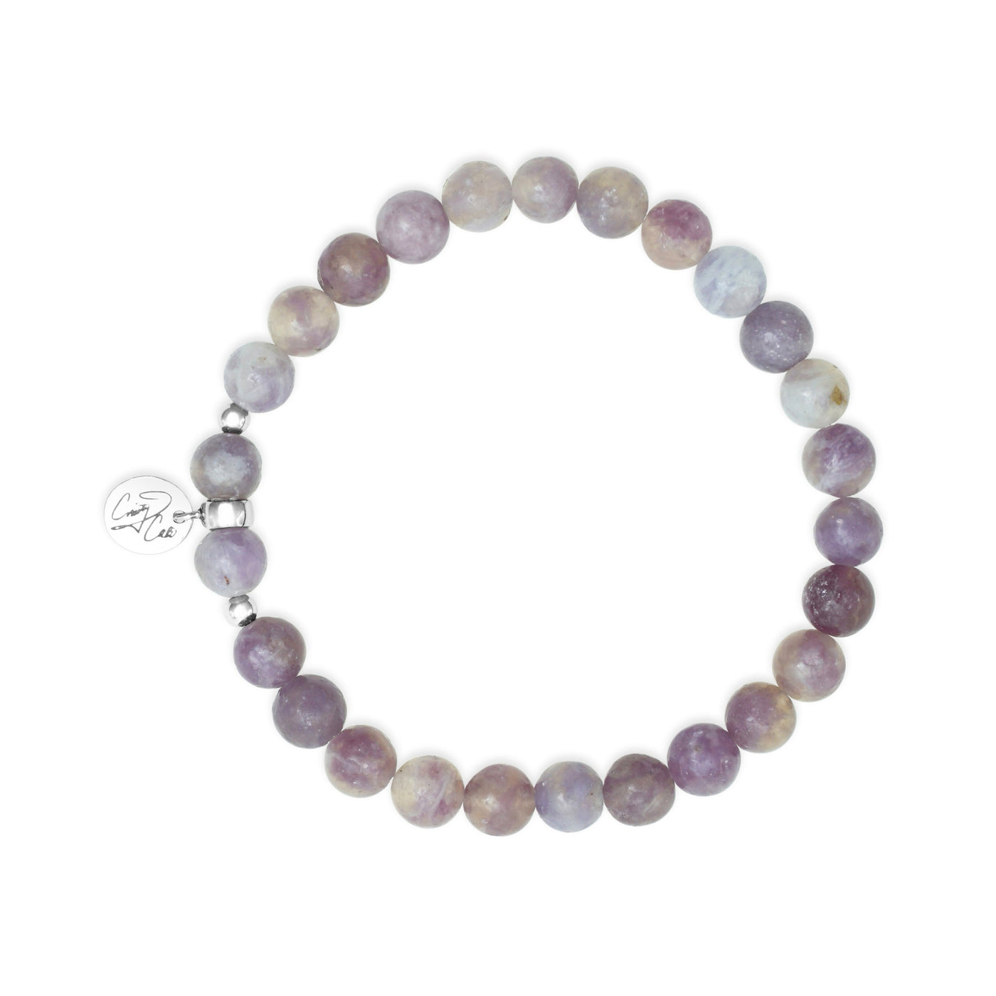 Meditation Lepidolite Signature Stretch Bracelet