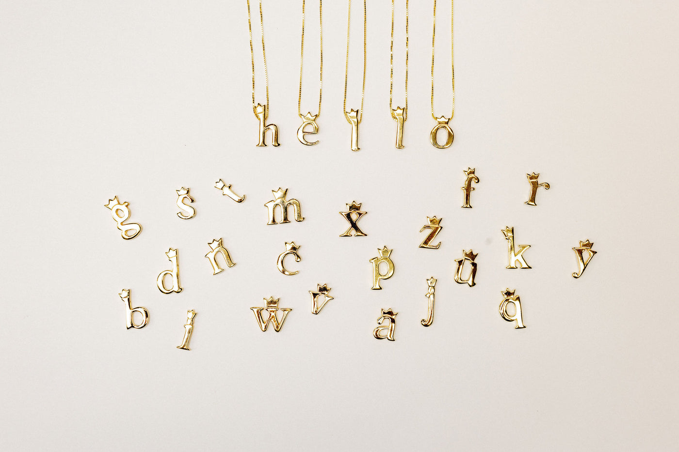 Mini Royal Initial Charm Gold Vermeil