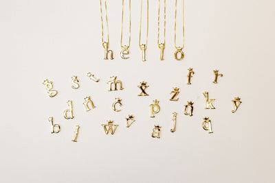 Mini Royal Initial Charm Gold Vermeil