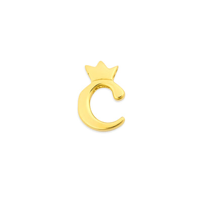 Mini Royal Initial Charm Gold Vermeil