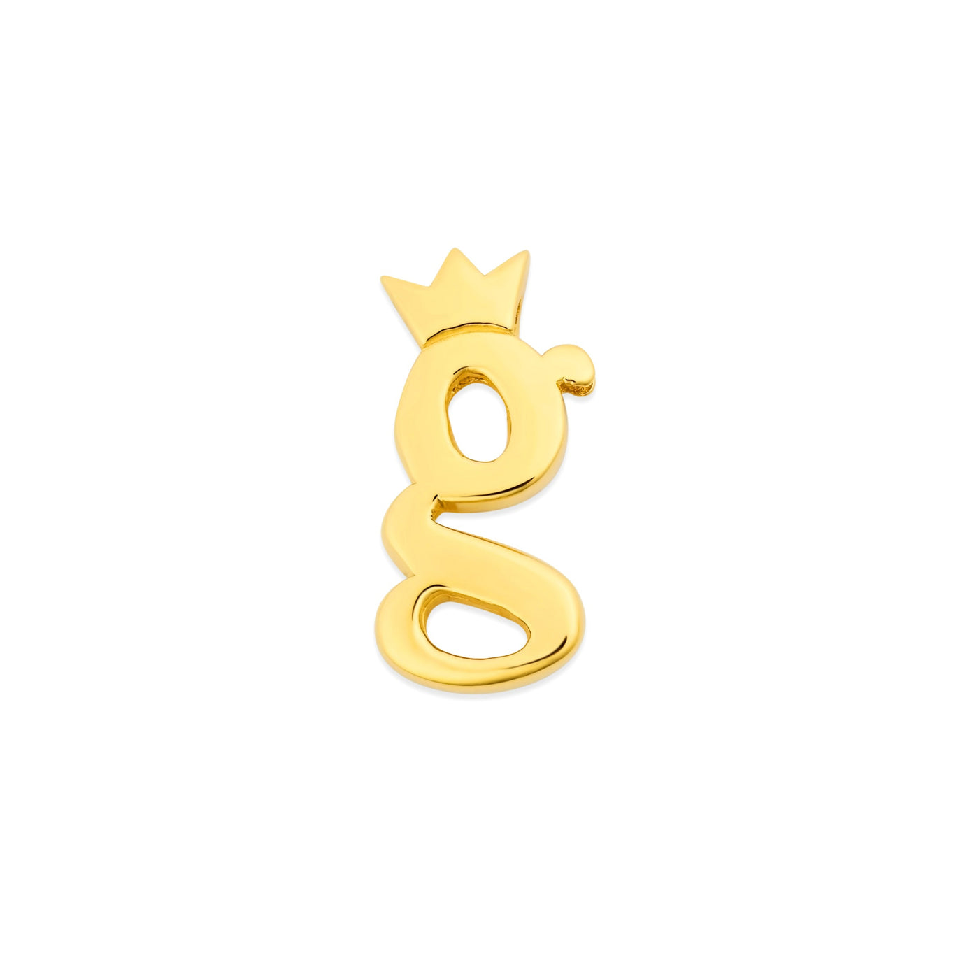 Mini Royal Initial Charm Gold Vermeil
