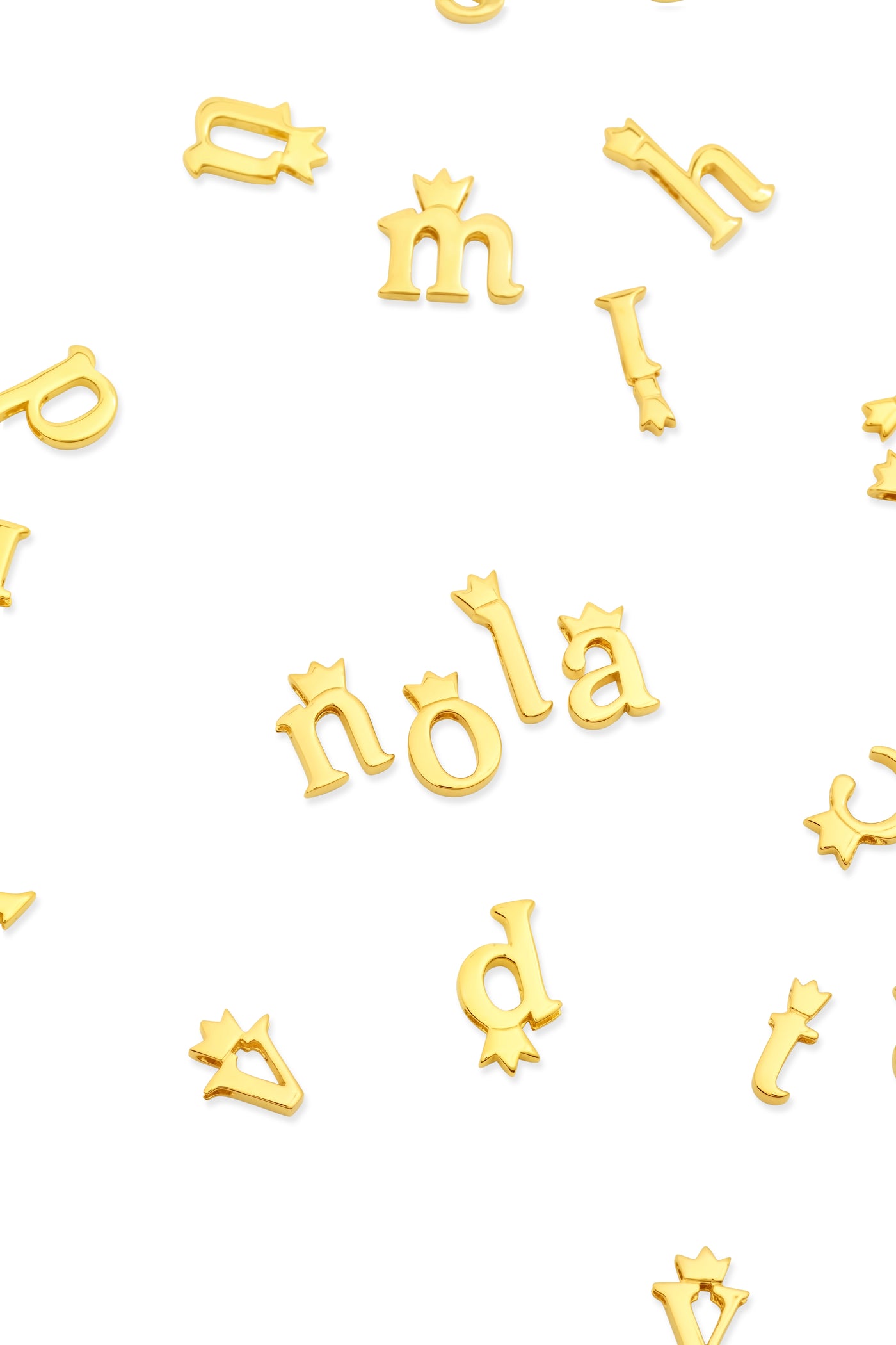 Mini Royal Initial Charm Gold Vermeil