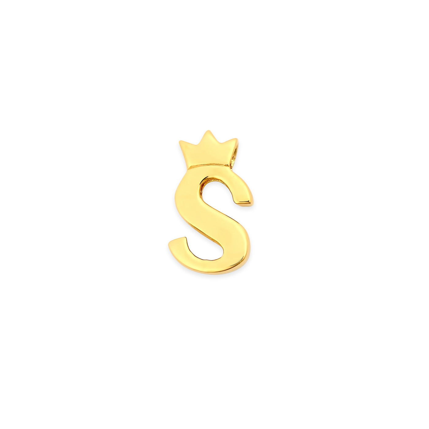 Mini Royal Initial Charm Gold Vermeil