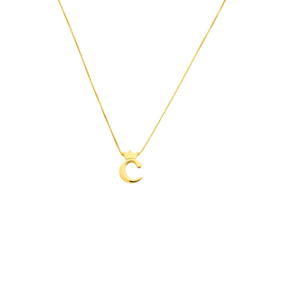 Mini Royal Initial Charm Gold Vermeil