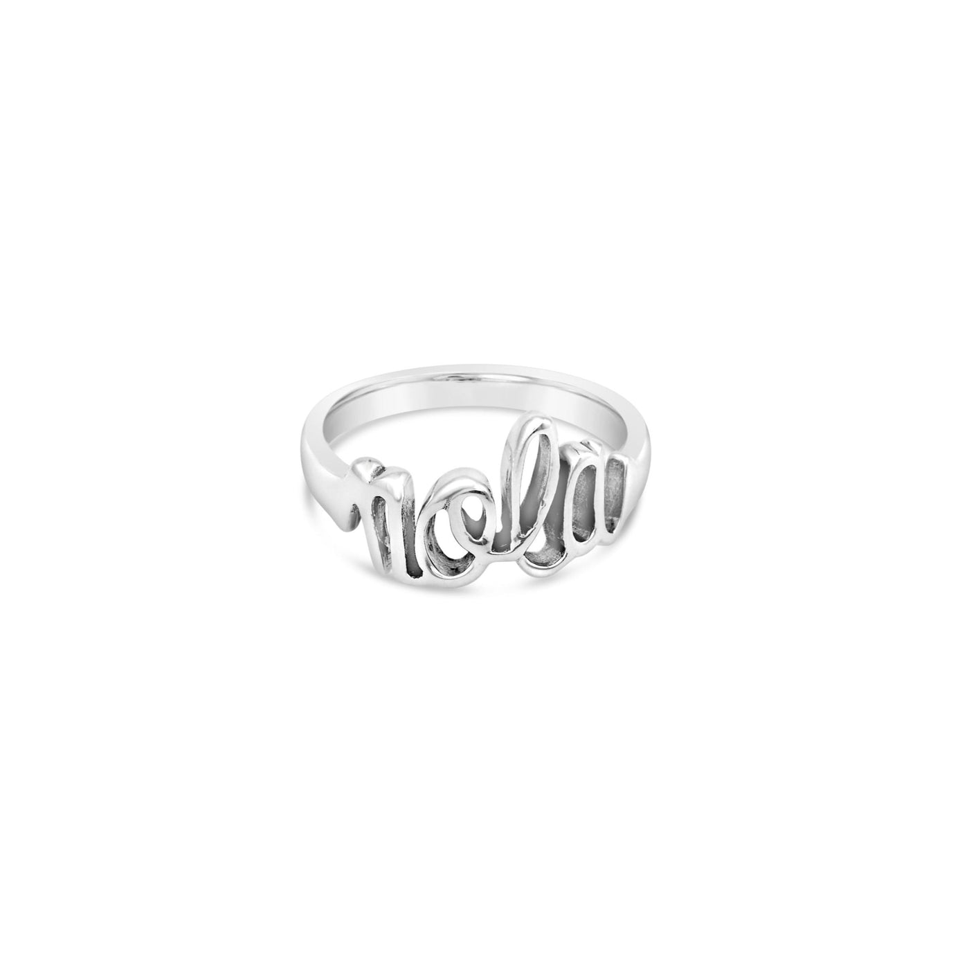 Nola Script Ring