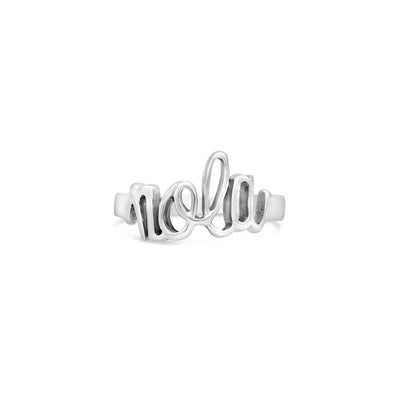 Nola Script Ring