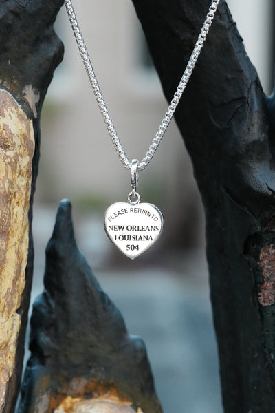 Please Return to New Orleans Heart Couture Charm