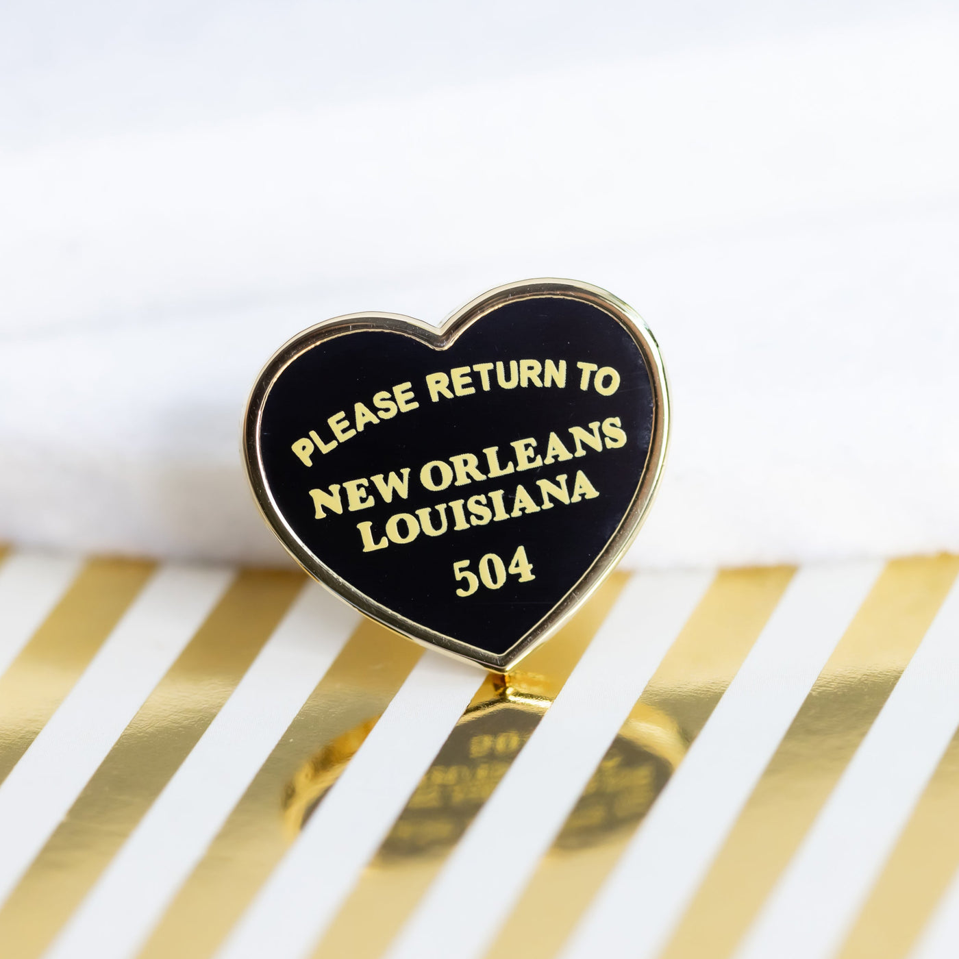Please Return to New Orleans Enamel Pin