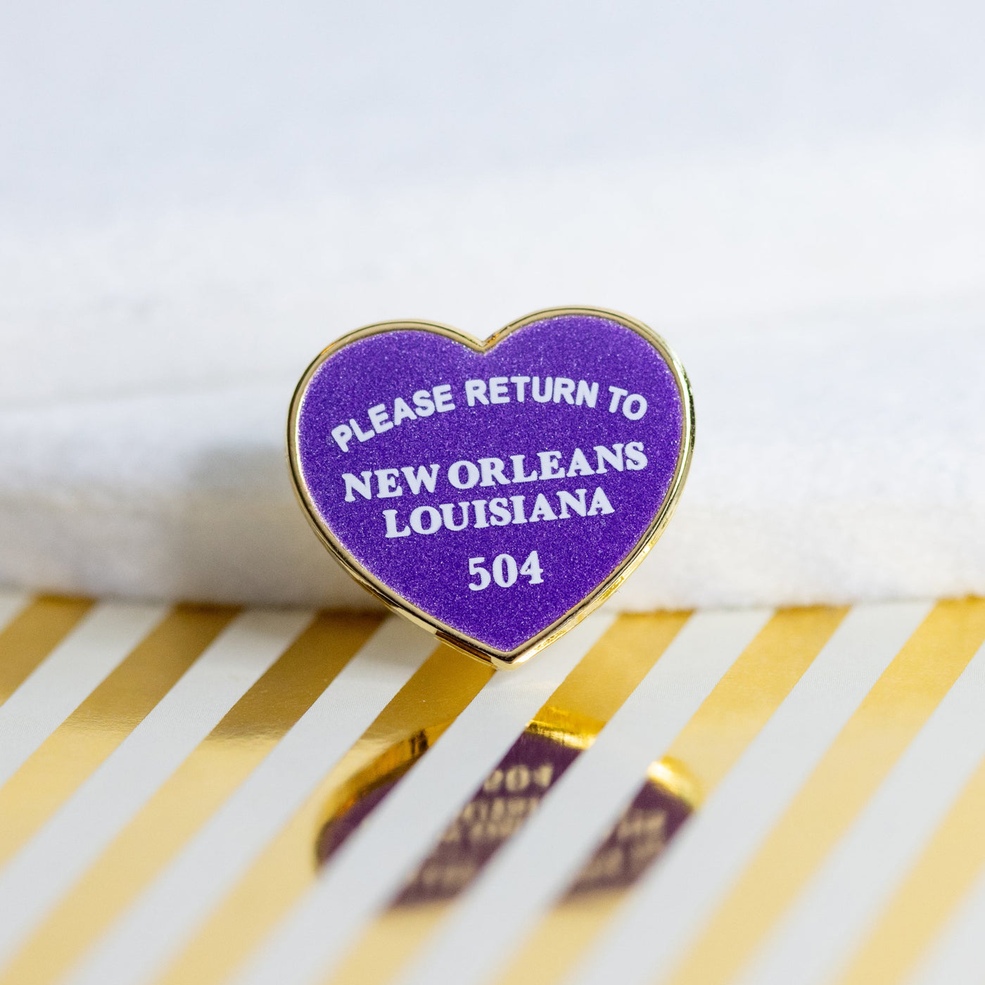 Please Return to New Orleans Enamel Pin