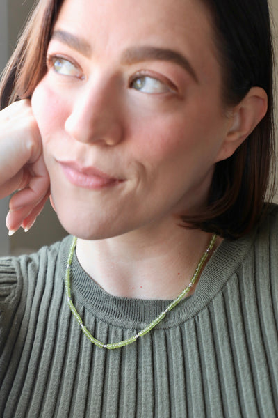 Purification Peridot Pearl Signature Necklace