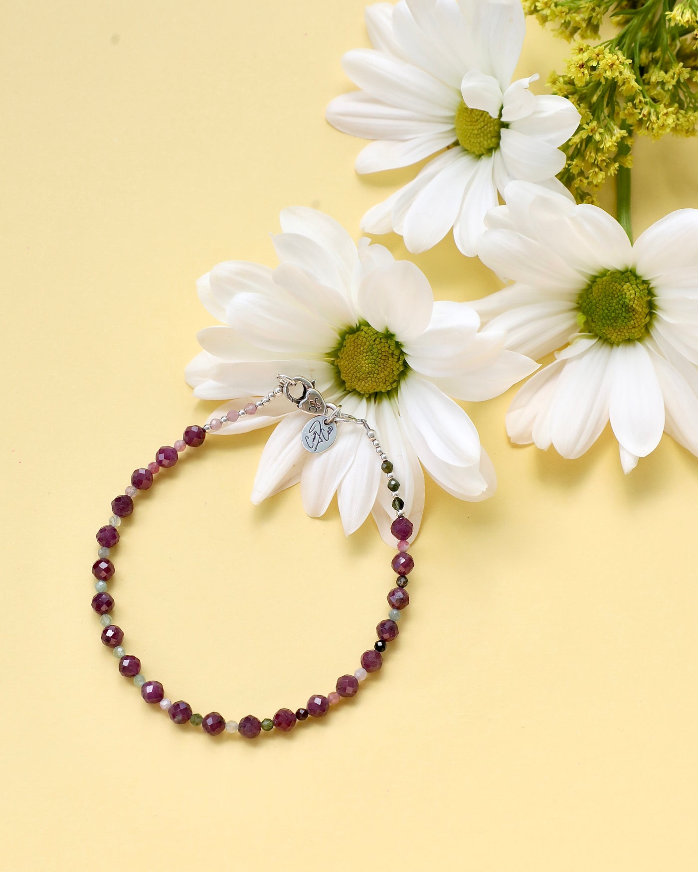Purple Plum Ruby Kisses Classic Signature Bracelet