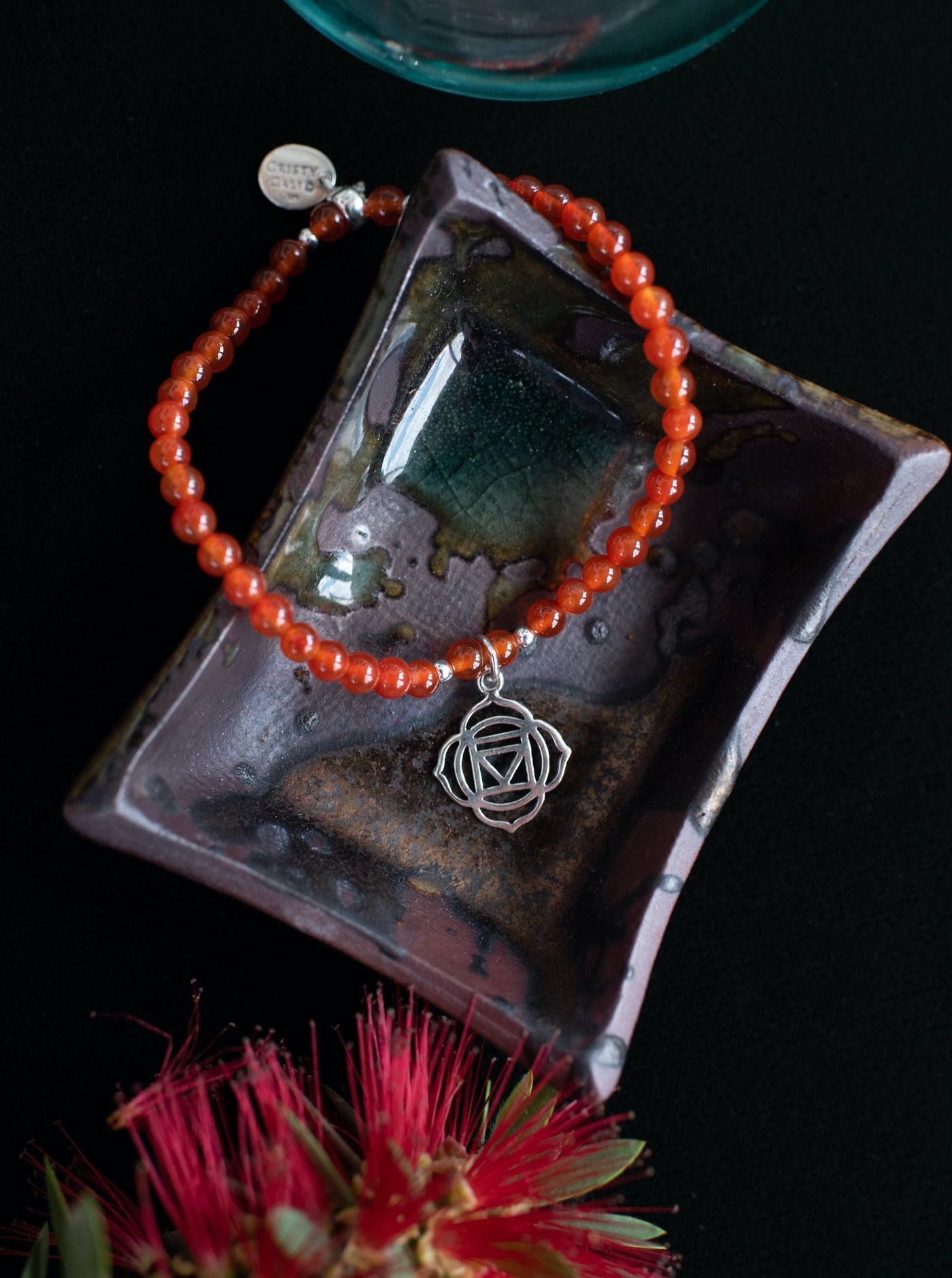 Root Chakra Red Agate Signature Stretch Bracelet