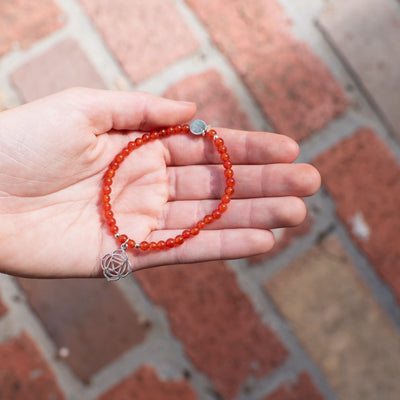 Root Chakra Red Agate Signature Stretch Bracelet