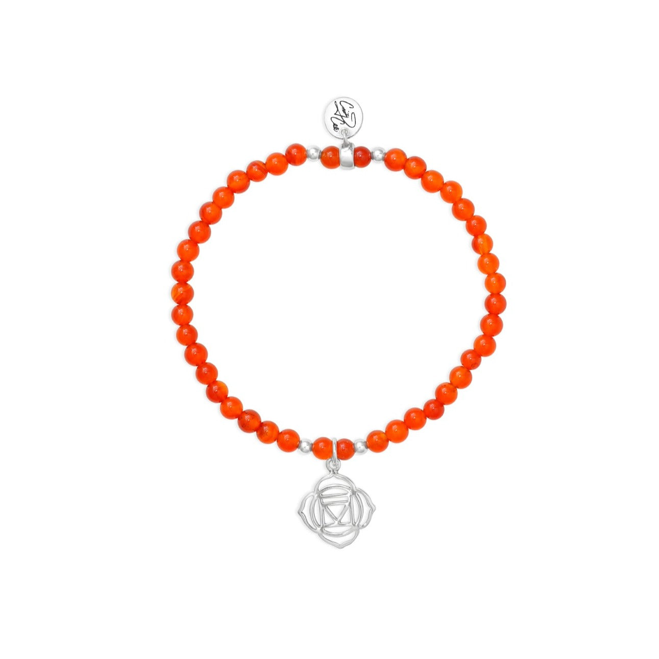 Root Chakra Red Agate Signature Stretch Bracelet