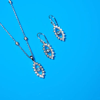 Evil Eye Topaz Earrings